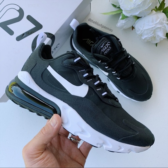 Nike Air Max 270 React Black and White NWT - Picture 2 of 11